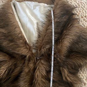 Brown Faux Fur Stole - Tween or Petite Adult